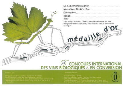24ème Concours International des Vins Biologiques & en Conversion 